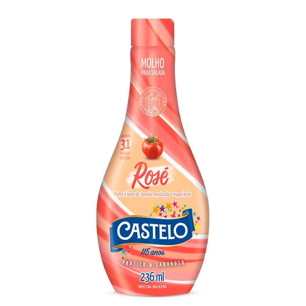 Molho Castelo Salada Rose 236ml