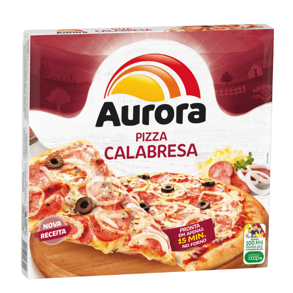Pizza Aurora Calabresa Mussarela 460g
