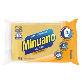 Sabao Barra Glicerinado Minuano 180g