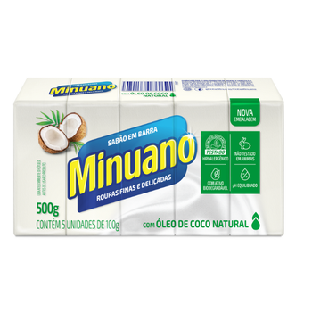 Sabao Barra Minuano Coco 500g