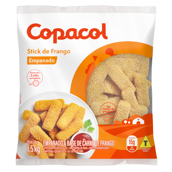 Tirinhas Copacol Frango Emp Cong 1,5kg