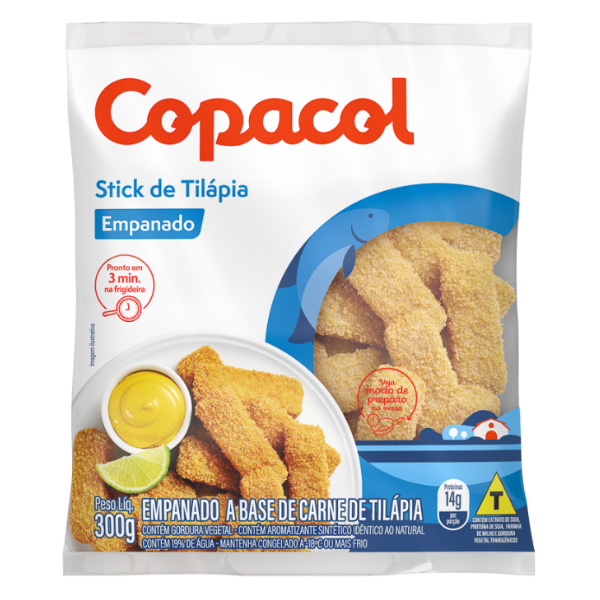 Tirinhas Copacol Tilapia Emp Cong 300g