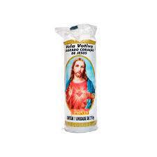 Vela Prata Sagrado Coracao Jesus 210g