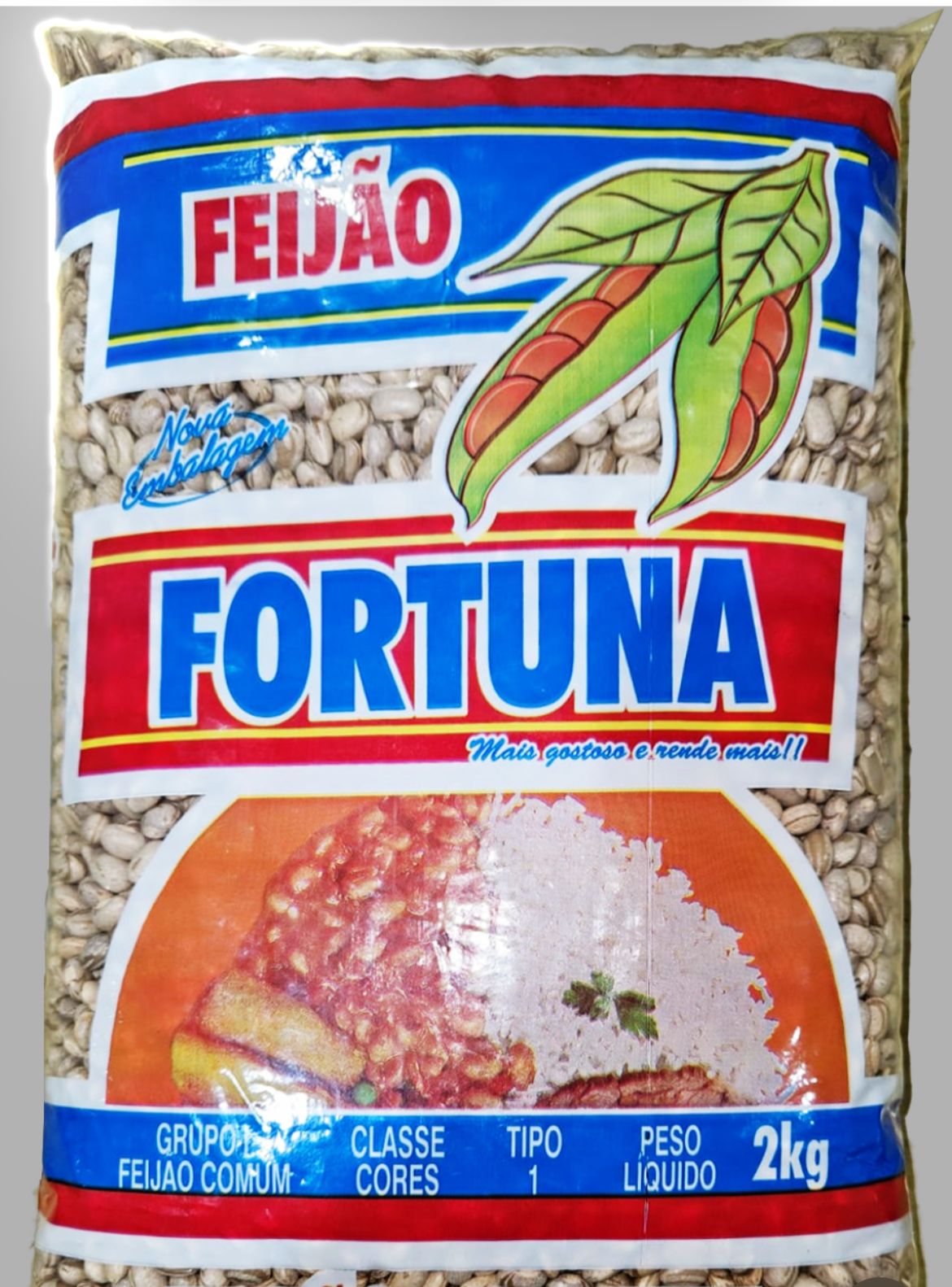 FEIJÃO FORTUNA 2 KG