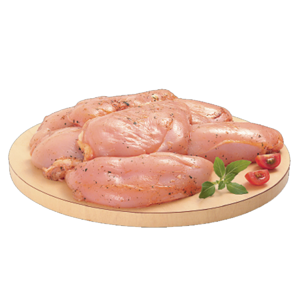 FILE DE PEITO DE FRANGO TEMPERADO KG (MEIO PEITO-FILE)