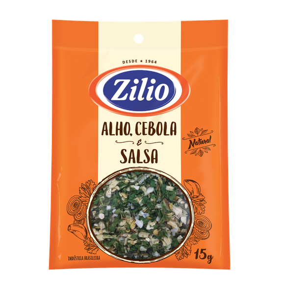 ALHO,CEBOLA E SALSA ZILIO 15G