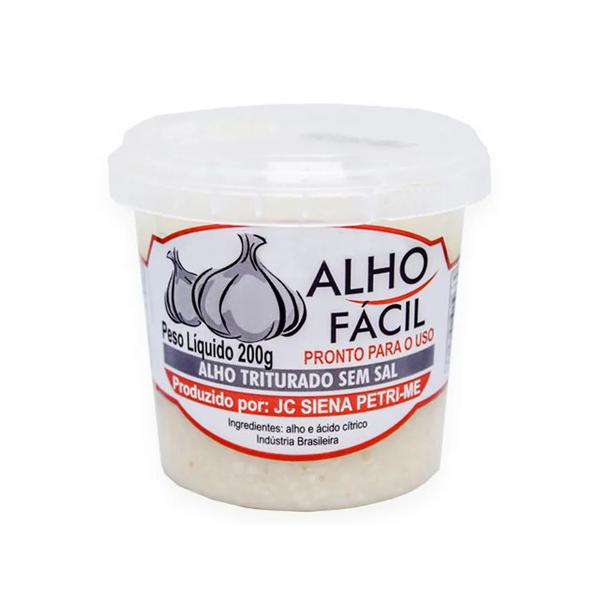 ALHO TRITURADO S/SAL ALHO FACIL 200G