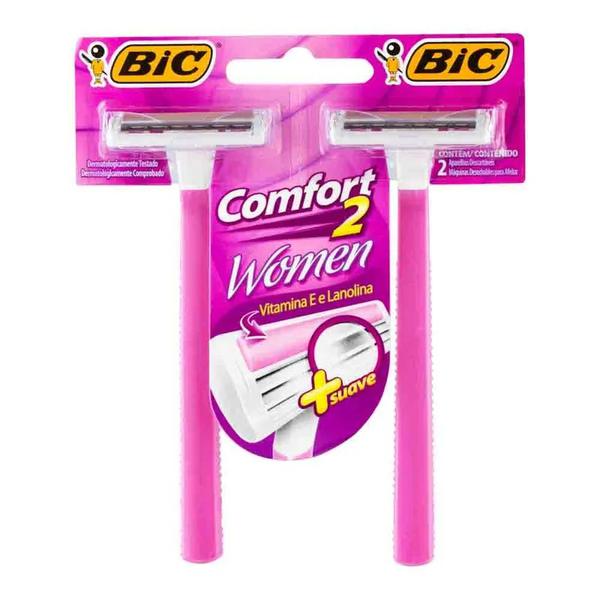 AP.BARBEAR BIC COMFORT2 WOMAN 2UN ROSA