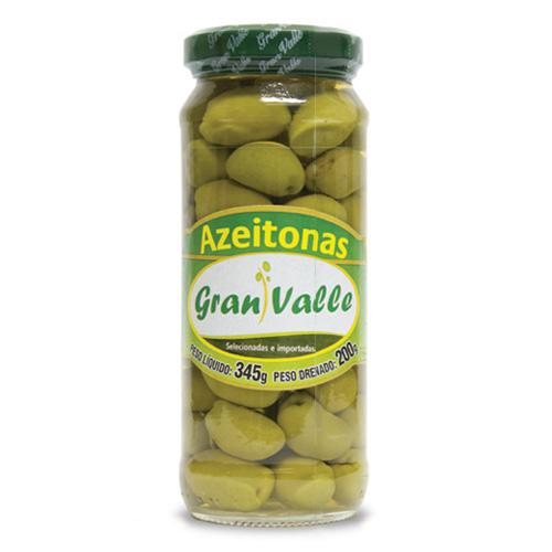 AZEITONA GRAN VALLE  VERDE INTEIRA 200G