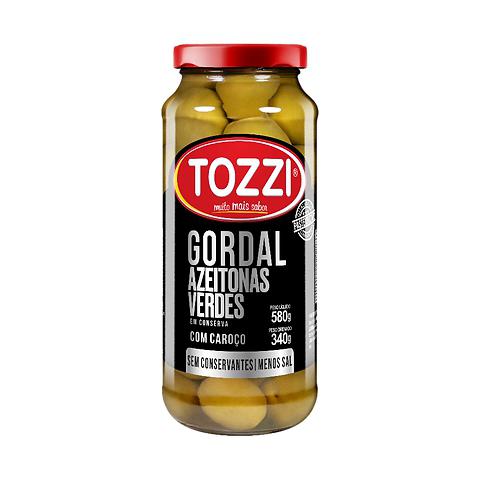 AZEITONA TOZZI VIDRO INTEIRA GORDAL 340G