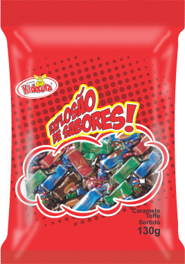 BALAS TOFFE SORTIDAS KIDOCURA 130G