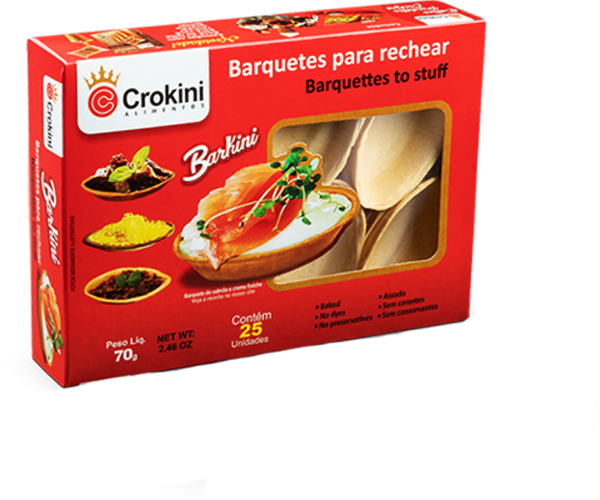 BARQUETE C/25UN (BARQUINHA) CROKINI 70G