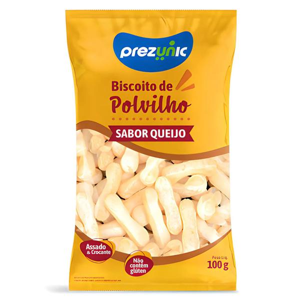 BISCOITO DE POLVILHO TEMPERADINHO QUEIJO  100G