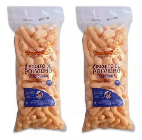 BISCOITO DE POLVILHO TEMPERADINHO TRADICIONAL 100G