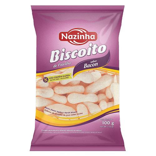 BISCOITO POLVILHO TEMPERADINHO BACON 100G