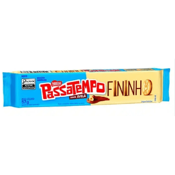 BISCOITO RECHEIO AVELA PASSATEMPO FININHO 57G