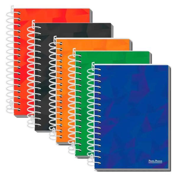 CADERNETA PAUTA BRANCA ESPIRAL 48FLS 100MMX140MM