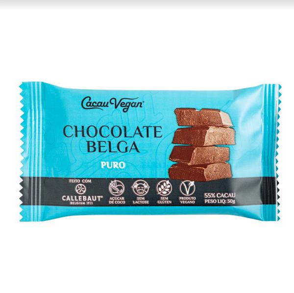 CHOC CACAU VEGAN BELGA 55% PURO 30G