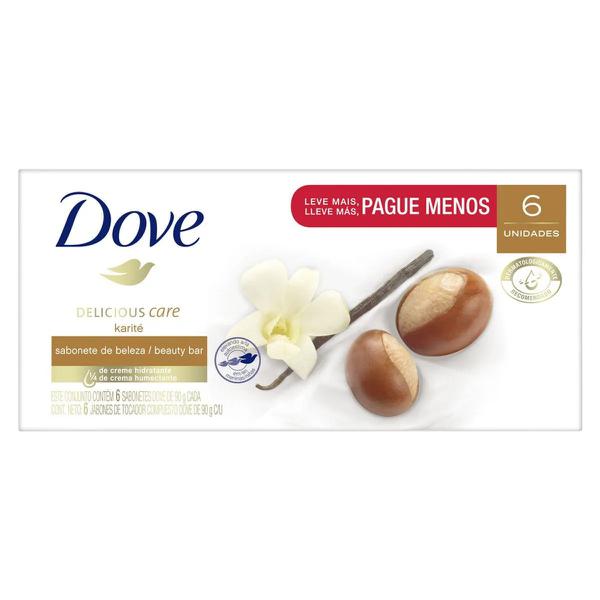 CONJ. SAB. DOVE DELICIOUS CARE C/6UN DE 85G