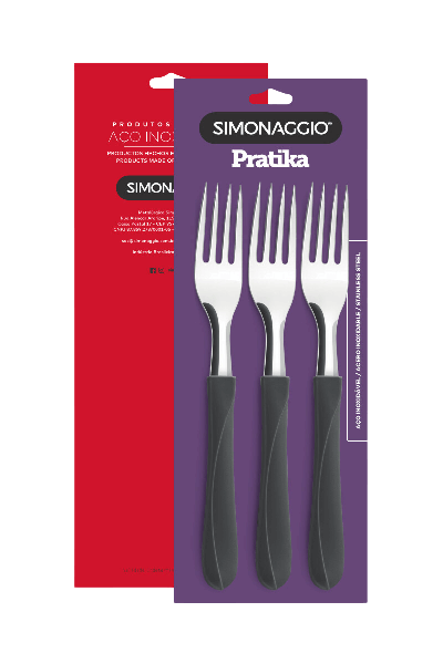 CONJUNTO GARFO 3 UNID SIMONAGGIO LINHA PRATIKA REF:392/3