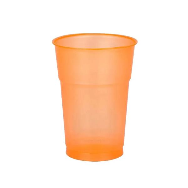 COPO PLASTICO COPAZA LARANJA 300ML 50UN