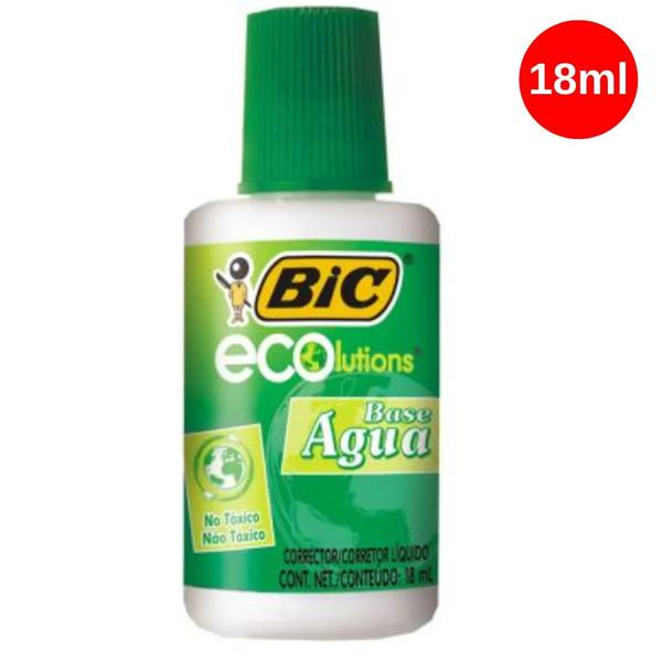 CORRETOR LIQ. BIC AGUA ECO LUTIONS 18ML