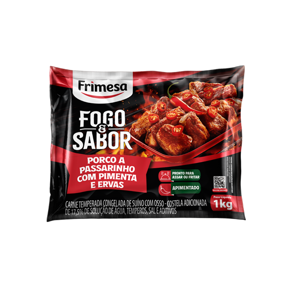 COSTELA DE PORCO A PASSARINHO PIMENTA C/ERVAS FRIMESA 1KG