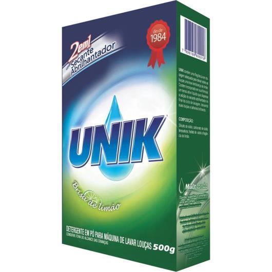 DETERGENTE EM  PO UNIK MAQQUINA DE LAVAR LOUCA 500G