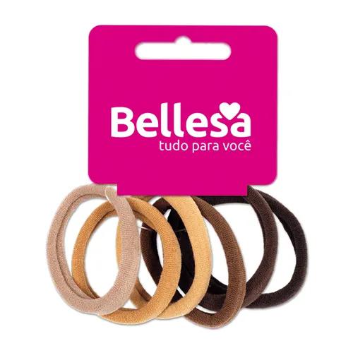 ELASTICO BELLESA SILICONE MARROM GROSSO COM 50 UND