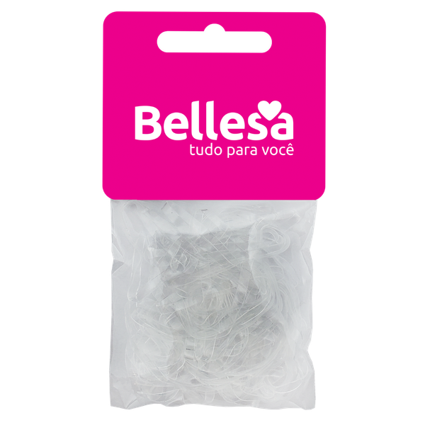 ELASTICO BELLESA SILICONE TRANSP GROSSO COM 50 UND