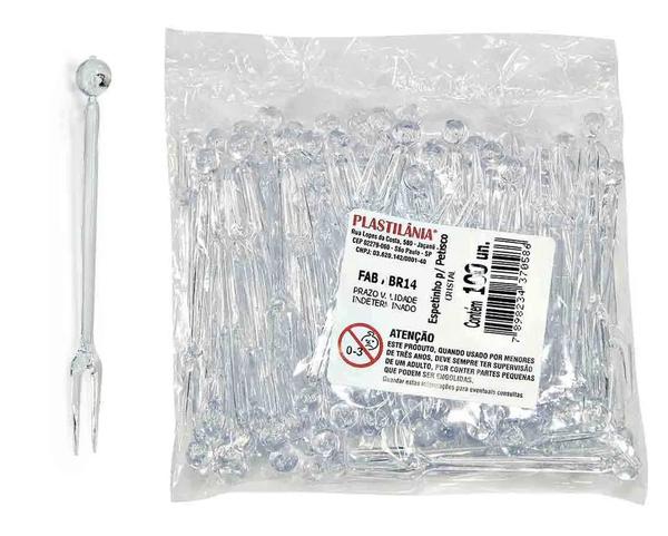 ESPETINHO P/PETISCO TRANSLUCIDO 100UN