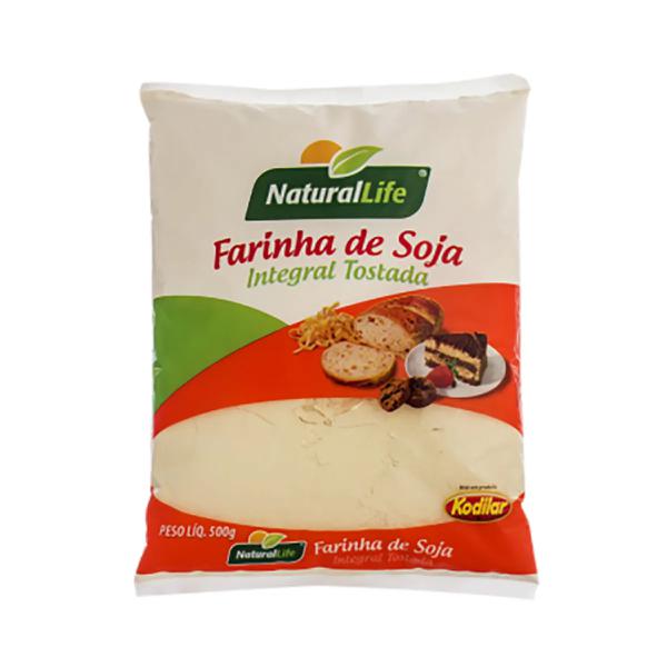 FARINHA SOJA NATURAL LIFE INT.TORR.500G
