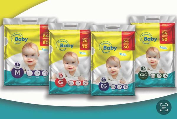 FRALDA PRIMEIRO BABY CONFORT XG L64P60UN