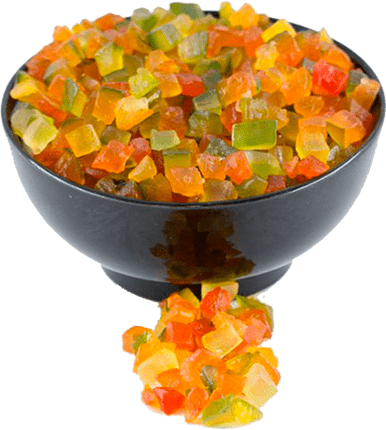 FRUTAS CRISTALIZADAS A GRANEL KG