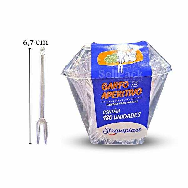 GARFO DESC APERITIVO CRISTAL 6,7cm ELEGANCE C/180UN