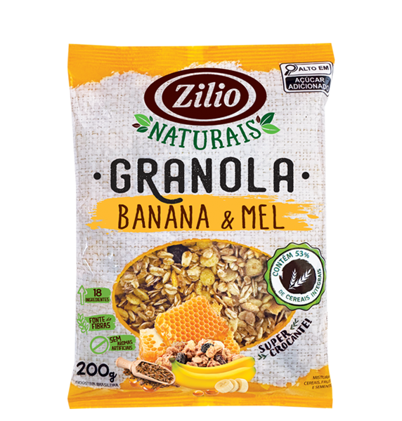 GRANOLA ZILIO BANANA E MEL 200G
