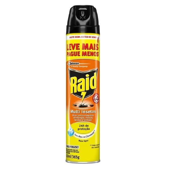 INSETICIDA AEROSSOL CITRONELA RAID 420ML