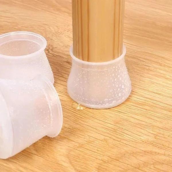 KIT 4 PROTETORES UNIVERSAL PARA PES DE CADEIRA