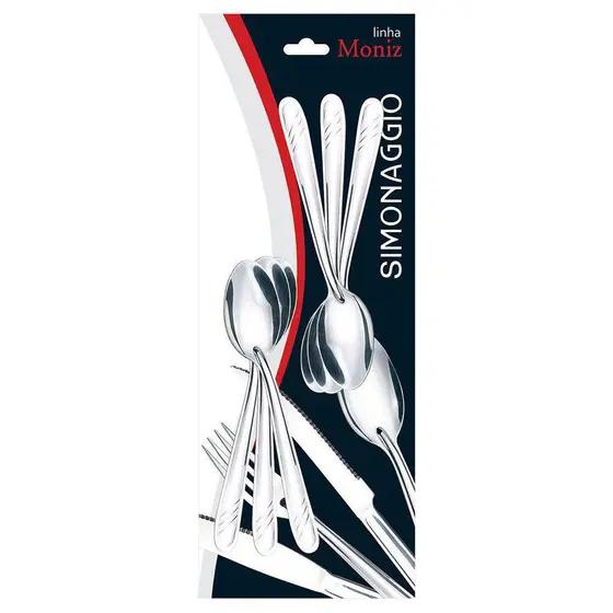 KIT 6 COLHERES CARVALHO SIMONAGGIO