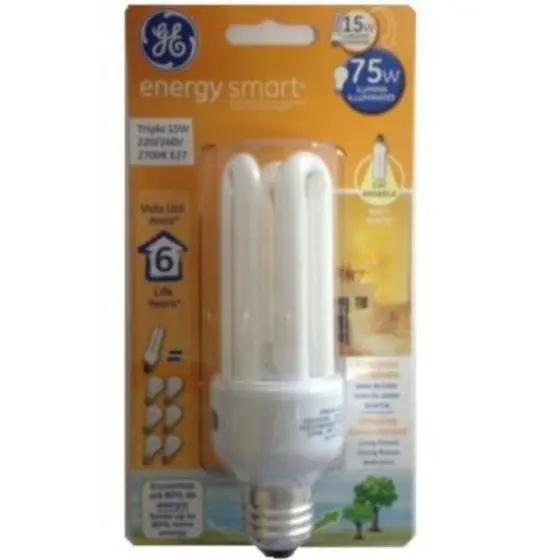 LAMPADA GE TRIPLA FLUORESCENTE 15W