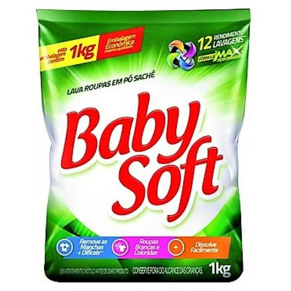LAVA ROUPAS EM PO BABY SOFT 1KG
