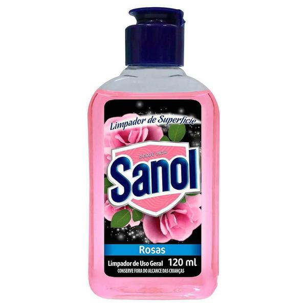 LIMP.SUPERFIC.SANOL ROSAS 120ML