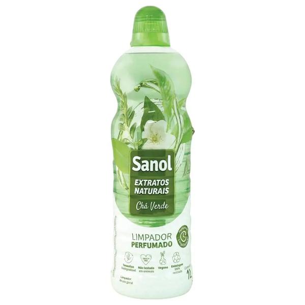 LIMPADOR PERFUMADO SANOL EXTRATOS NATURAIS CHA VERDE 1L