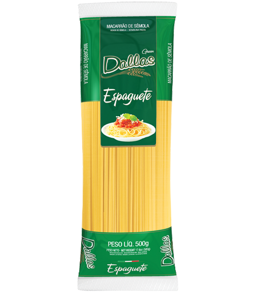MACARRAO DALLAS GREEN ESPAGUETE 500G