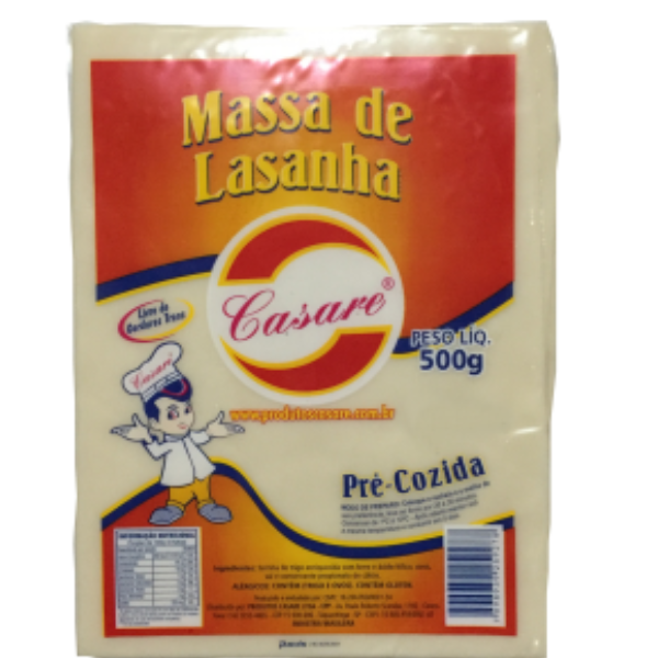 MASSA PARA LASANHA CASARE 500G