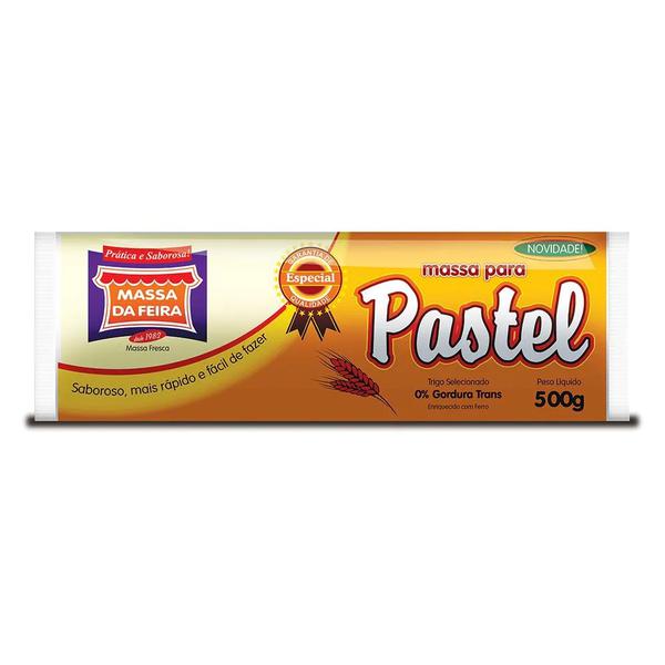 MASSA PARA PASTEL DA FEIRA ROLO 500g