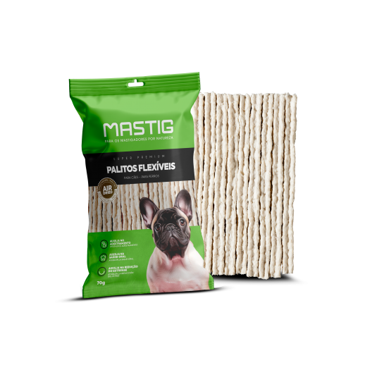PALITO DE COURO ESPACO PET FLEX NAT.16 UNID