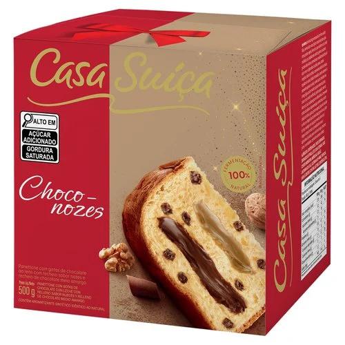 PANETTONE TRUFADO NOZES CASA SUICA 500G