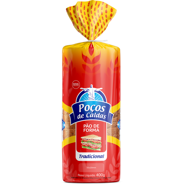 PAO FORMA POCOS DE CALDAS TRADICIONAL 400G