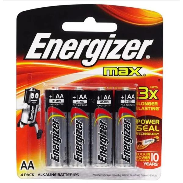 PILHA ENERGIZER MAX-SM-PEQUENA AA4